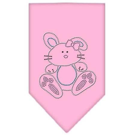 UNCONDITIONAL LOVE Bunny Rhinestone Bandana Light Pink Large UN849363